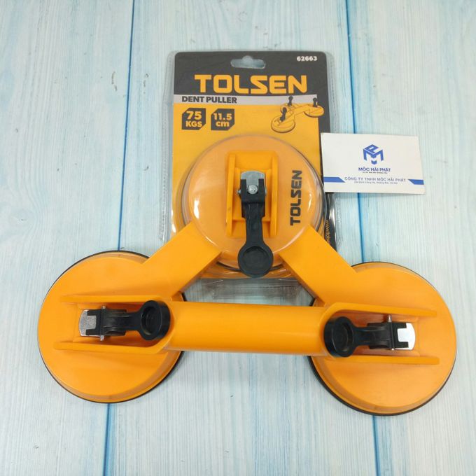 Tolsen Dent Puller Car Dent Remover 75KGS 3-suction Heavy Duty Suction Cups Puller Glass, Granite Holder