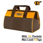 Ingco Tool Bag 13 Inch / 16 Inch Tools Organizer Toolsbag Water-proof Tool Box Toolbox Tote Bag 13'' / 16'' Sizes
