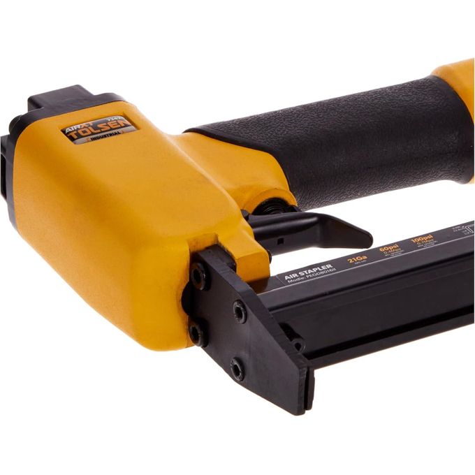 Tolsen Air Stapler 21 Gauge Pneumatic Staple Gun Uses Crown Staples 21Ga Air Compressor Stapler Professional Heavy Duty Stapler For Wood, Upholstery, Carpet, Wire Fencing