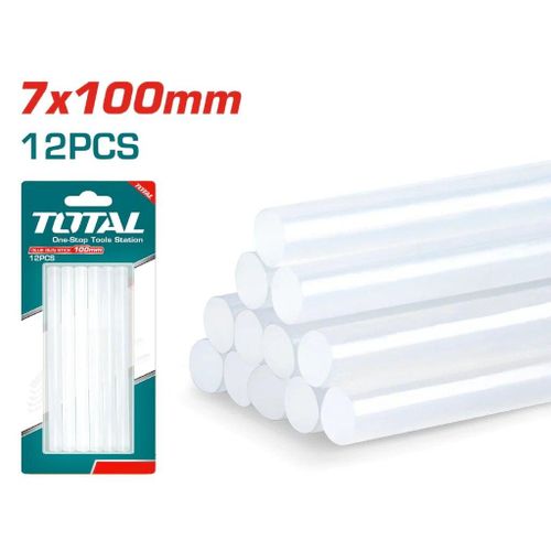 TOTAL Glue Gun Sticks 12PCS 7mm size *100mm Hot Melt Glue Sticks Premium Quality Glue Sticks 7MM