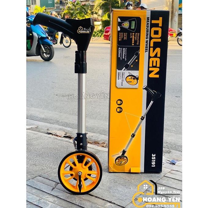 Tolsen Measuring Wheel Distance Meter Digital 159mm Heavy Duty Industrial Measuring Wheel