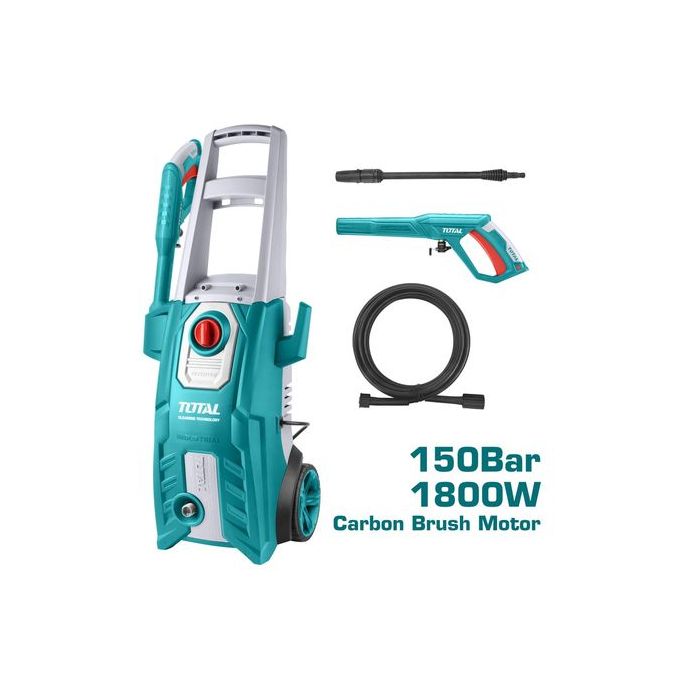 TOTAL High Pressure Washer 1800 Watts CAR WASH MACHINE Heavy Duty Water Gun Sprayer