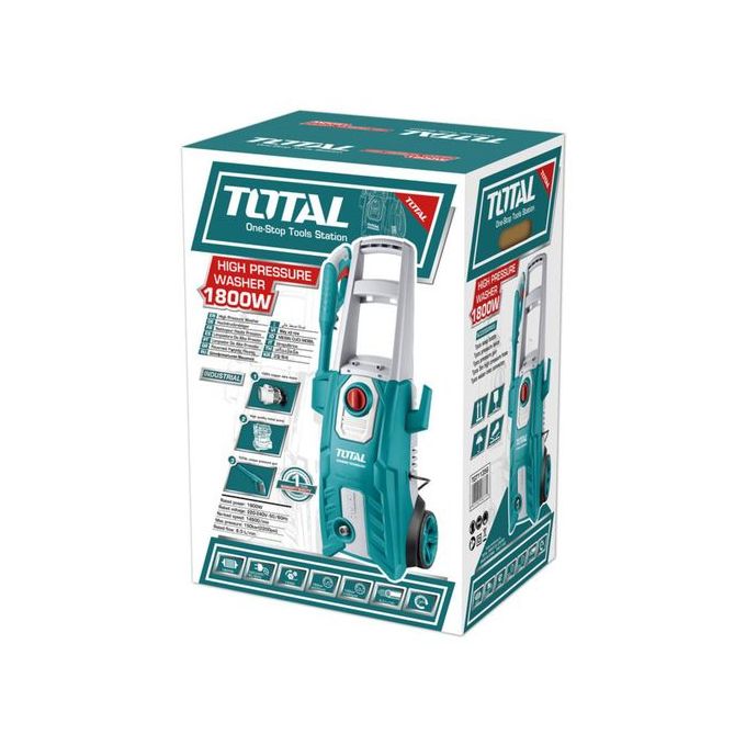 TOTAL High Pressure Washer 1800 Watts CAR WASH MACHINE Heavy Duty Water Gun Sprayer
