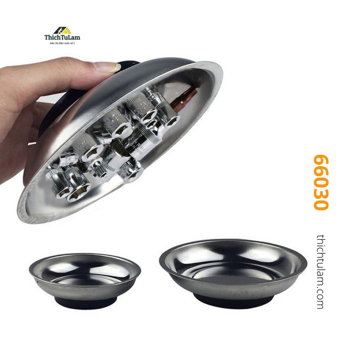 Tolsen Magnetic Parts Tray Stainless Steel Rubber covered Magnetic Base 6"