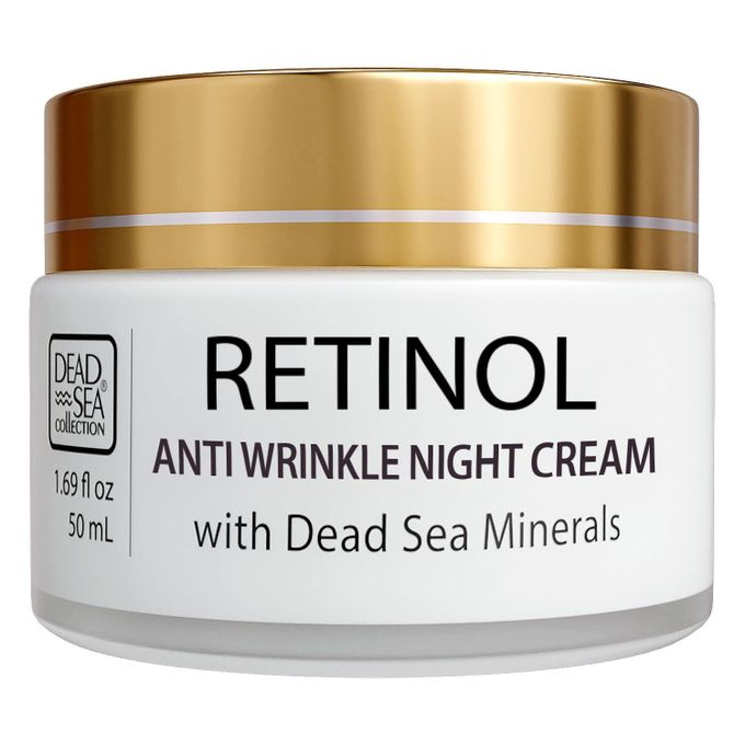 Dead Sea Collection Anti-Wrinkle Night Cream for Face with Retinol and Sea Minerals - Anti Aging, Nourishing and Moisturizer Face Cream