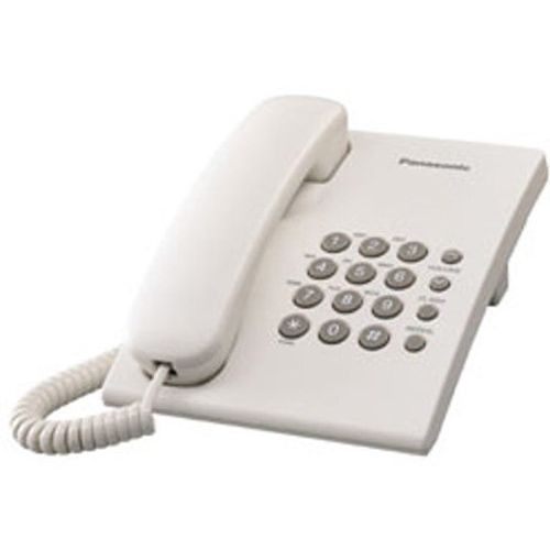 Panasonic Single Line KX-TS500MX Corded Phone - White