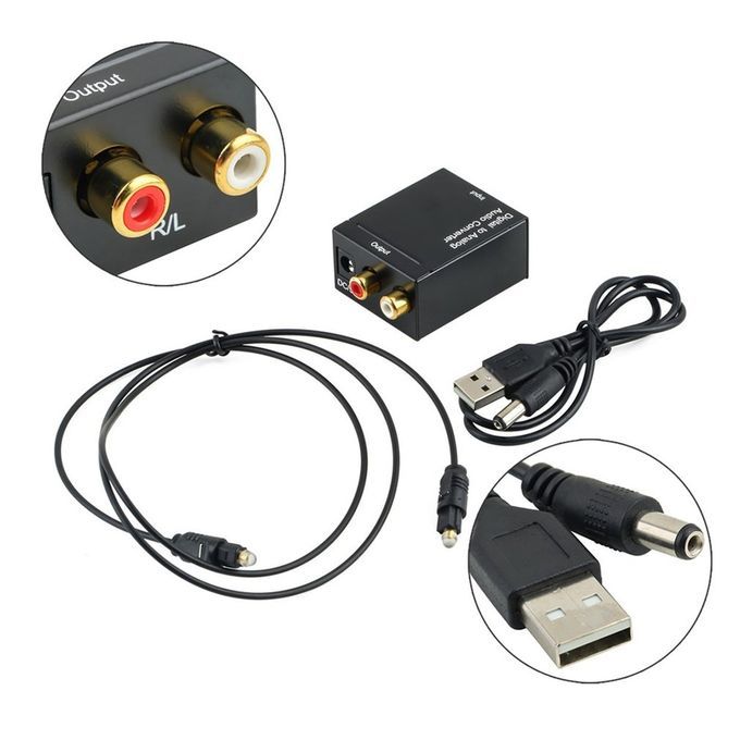 Digital Optical-Coaxial To Analogue Audio Converter