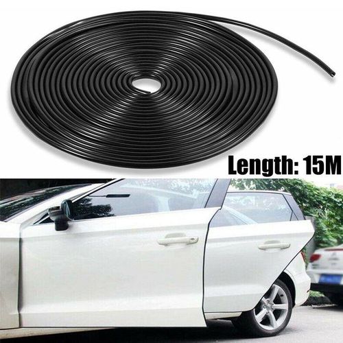 15M Car Door Edge Trim Molding Rubber Seal Strip Scratch Protector Guard Decor
