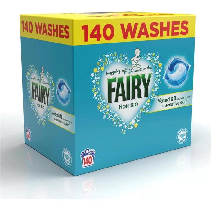 Fairy Non Bio Pods, 140 Washes, Laundry Detergent, Washing Liquid Tablets/Capsules