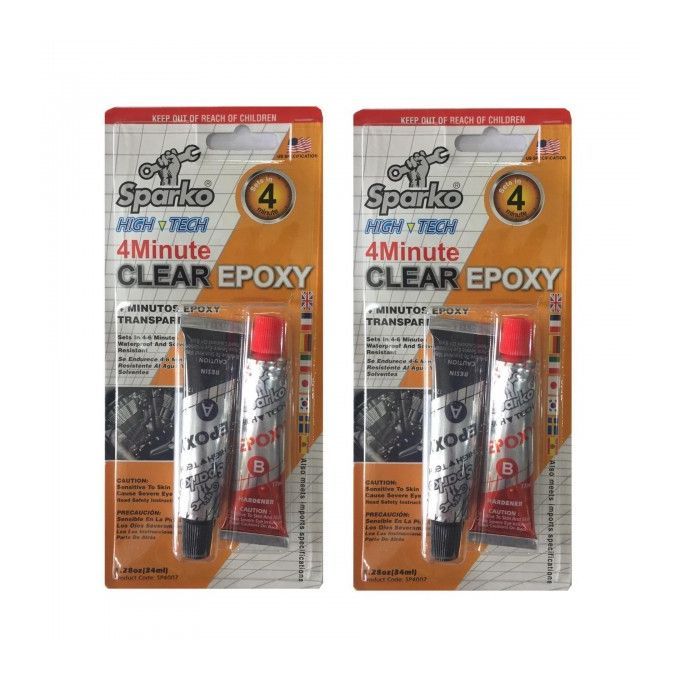 Sparko High Tech 4 Minute Clear Epoxy Adhesive Bonding Agent