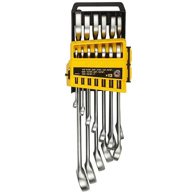 Stanley 1/4" - 1" Combination Spanner Set in Holder (13-Pieces)