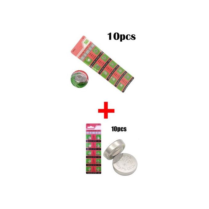 AG4 LR626 377 Watch Cell + 10pcs Size AG2 LR59 V396 396 L726 Alkaline Watch Battery