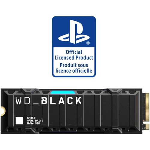 WD WD_BLACK 2TB SN850 NVMe SSD For PS5/PC Consoles With Heatsink - Gen4 M.2 7000 MB/
