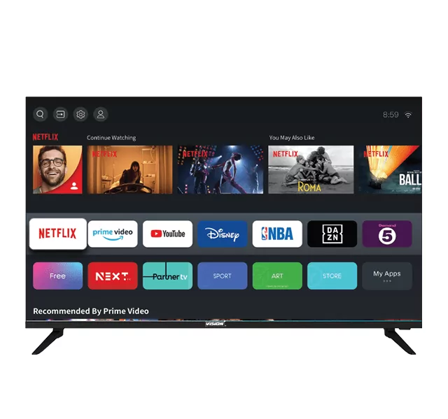 Vision Plus 40" Inches,SMART TV, USB,HDMI With YOUTUBE, NETFLIX