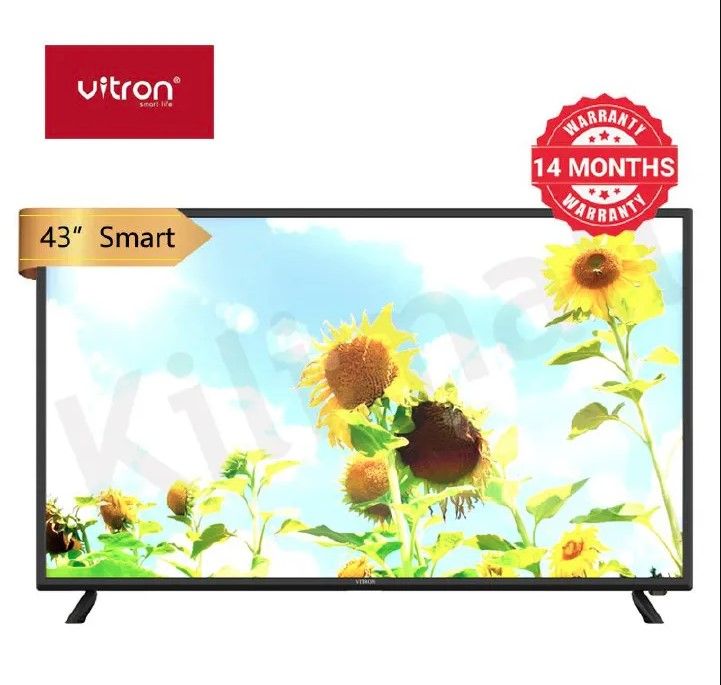 Vitron 43 inch Smart TV HTC 4388FS Android Television Full HD Frameless TV with Netflix Youtube Television 1G+8G