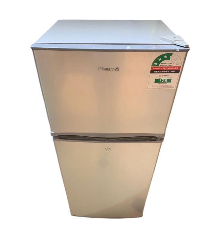 Volsmart Fridge 138L Double Doors Refrigerator VL-BCD138 SILVER