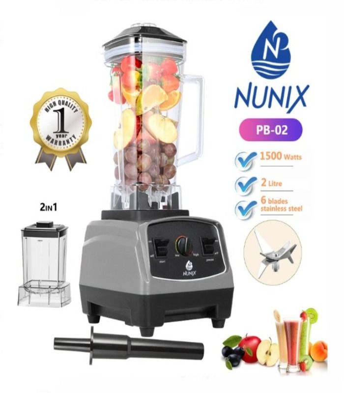 Nunix Blender Heavy Duty Professional With Grinder  PB02