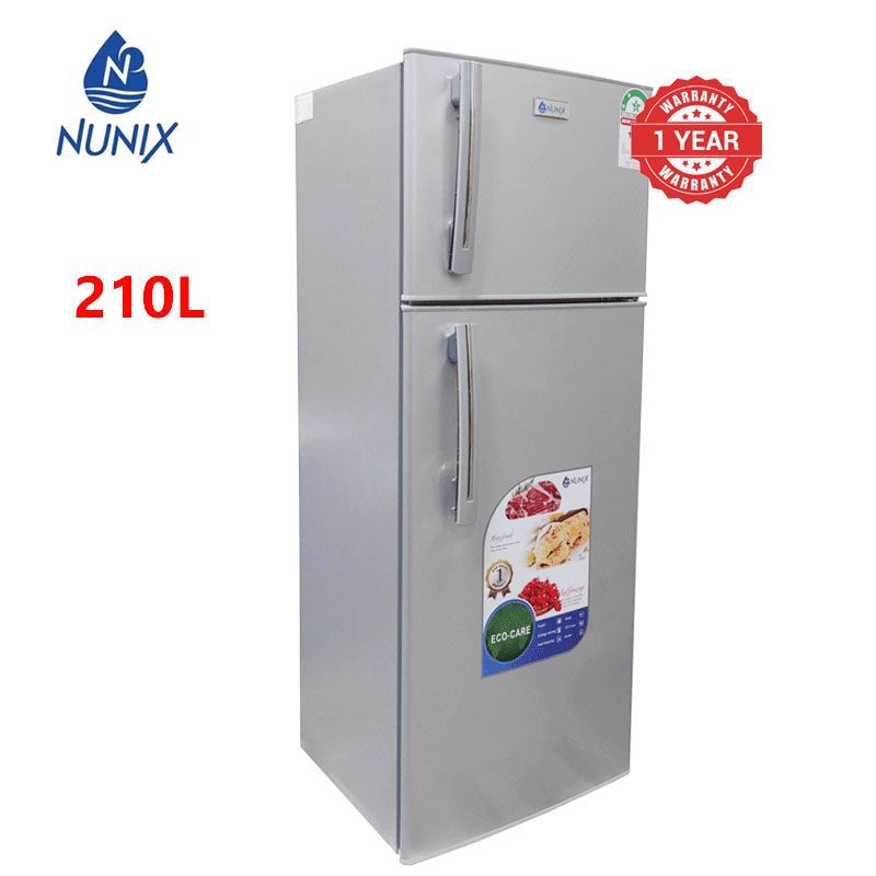 Nunix Fridge 210L Double Door  Direct Cool fridge Energy Efficient BCD-210l