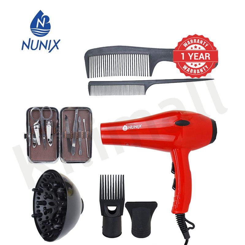 Nunix 2200W Blow Dry Hair Dryer HD01C Comes With Free Gifts Inside