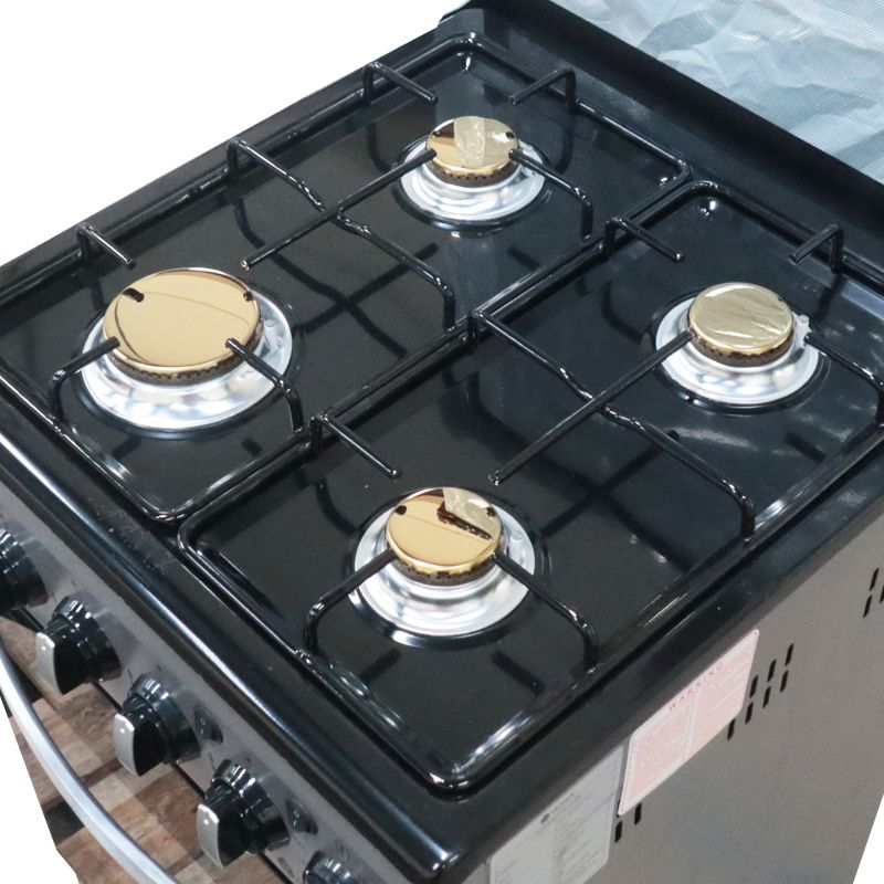Nunix KZ-560-GO Free Standing 4 Gas Burners Oven Cooker Gas Cooker 1.5 M Hose Pipe +6KG Regulator+2 pcs Gas Tighteners