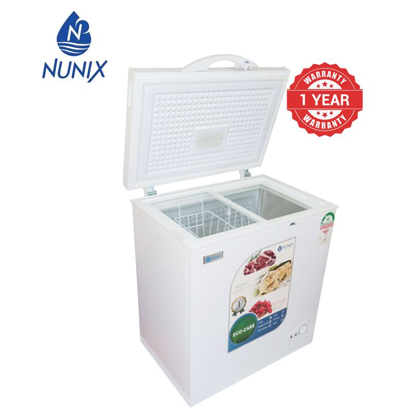 Nunix Chest Freezer, Silver BD-150Q, 150 Litres