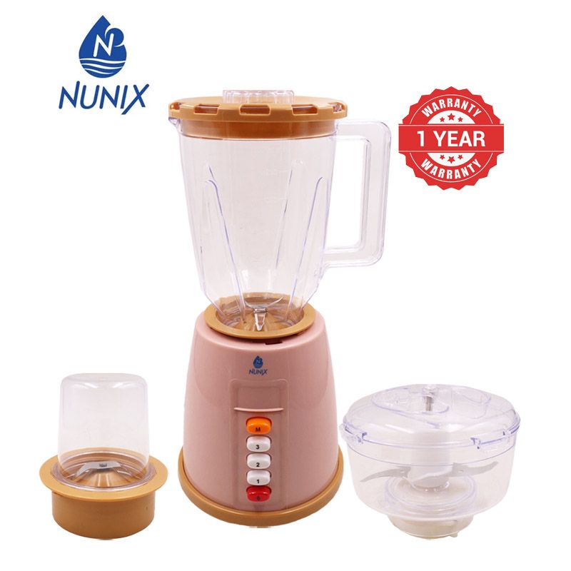 Nunix AK-444 3-in-1 Blender, Grinder & Chopper