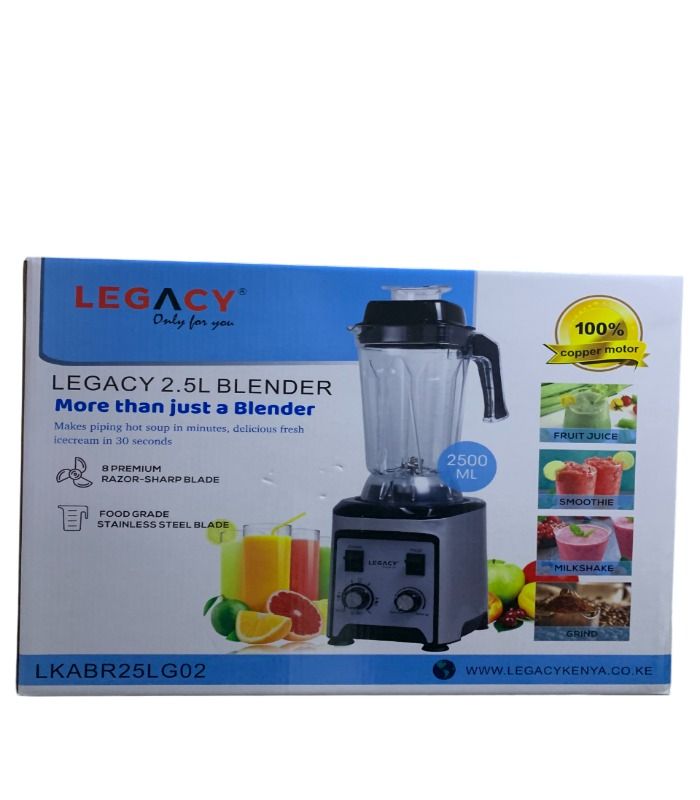 Legacy Blender Commercial 2.5L with Strong Copper Motor 25LG02 White