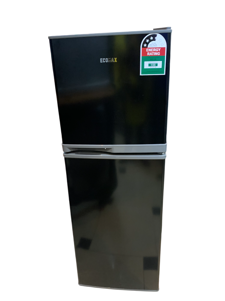 Ecomax Fridge ,double door 138l refrigerator BD-138 Black