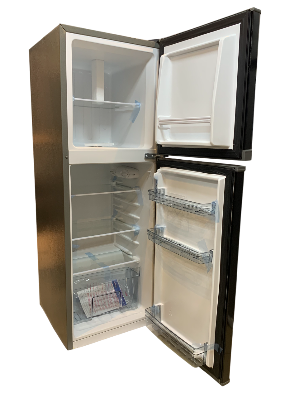 Ecomax Fridge ,double door 138l refrigerator BD-138 Black