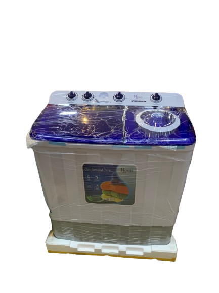 Roch Washing Machine Semi-Auto 14kgs - White, RWM-14TTR-W