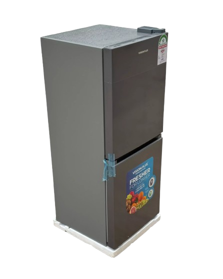 Vision Fridge 140L Botto-Mounted Freezer Double Door VPFD140NC-B With Free Fridge Gaurd
