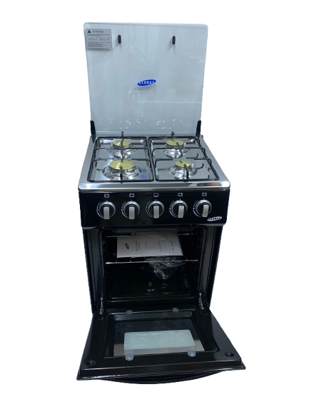 Ecomax Cooker 50x55cm 4 Gas Burners  With Gas Oven (1 YR WRTY)