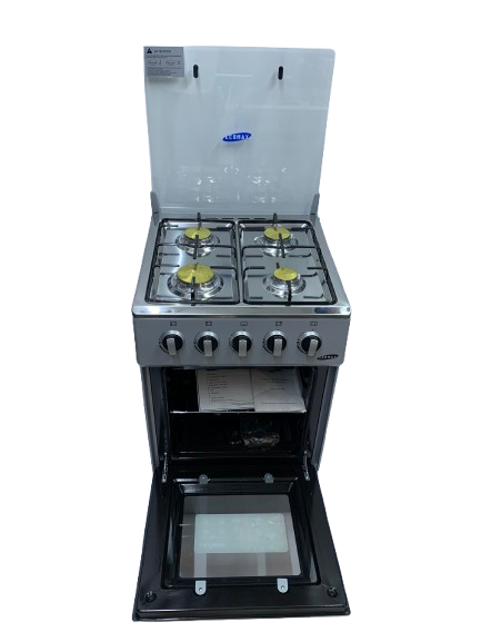 Ecomax Cooker 50x55cm 4 Gas Burners  With Gas Oven (1 YR WRTY)