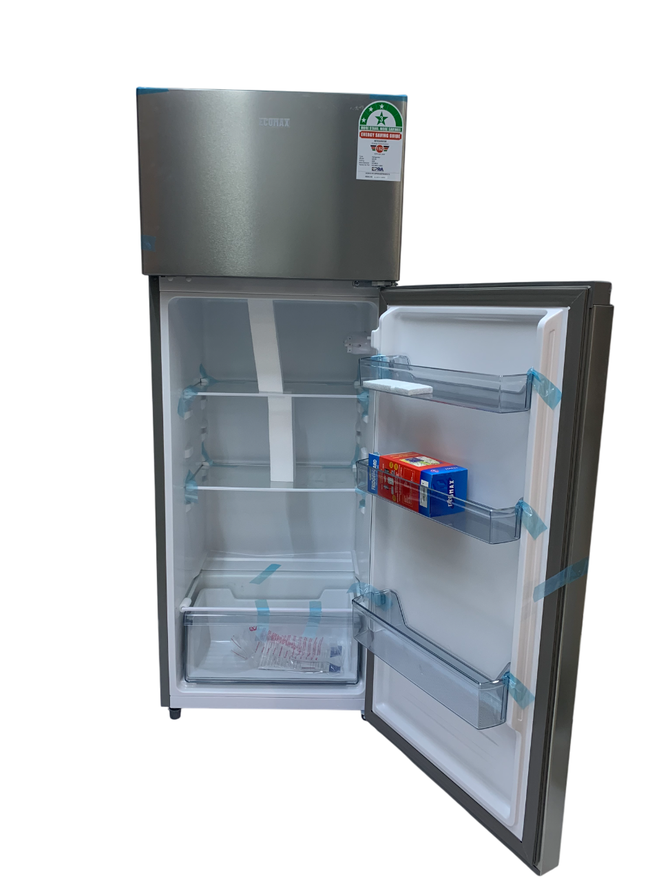 Ecomax Fridge 230L Double Door Direct Cooling  RF-230  Silver Grey