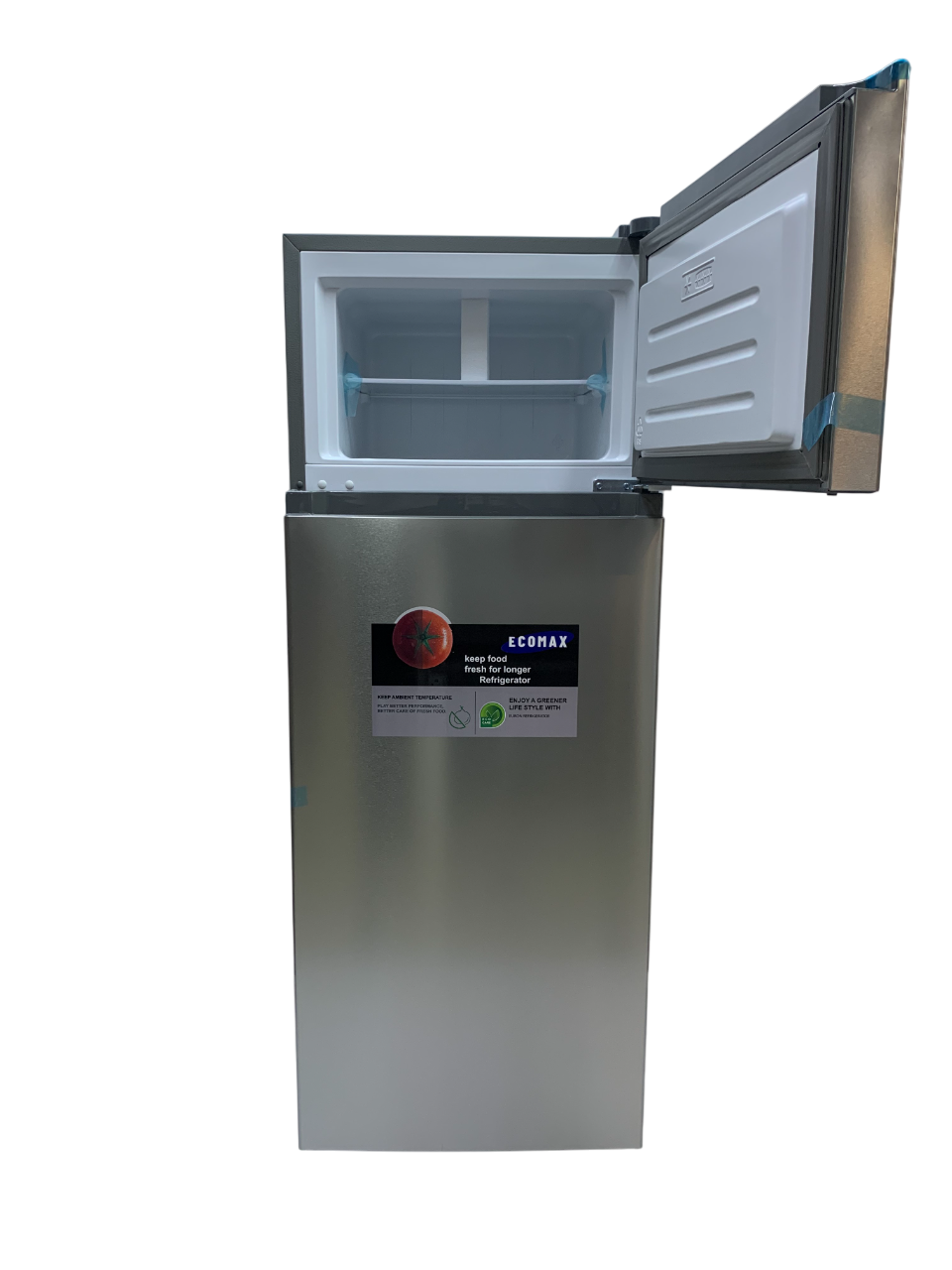 Ecomax Fridge 230L Double Door Direct Cooling  RF-230  Silver Grey