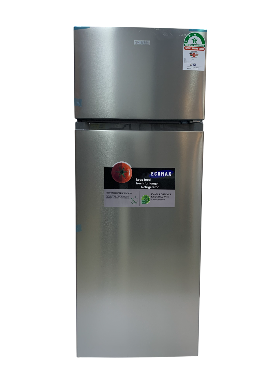 Ecomax Fridge 230L Double Door Direct Cooling  RF-230  Silver Grey