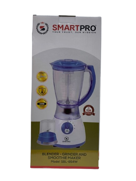 Smartpro Blender 2-in-1 With Grinder 1.5L 500W SBL-854W