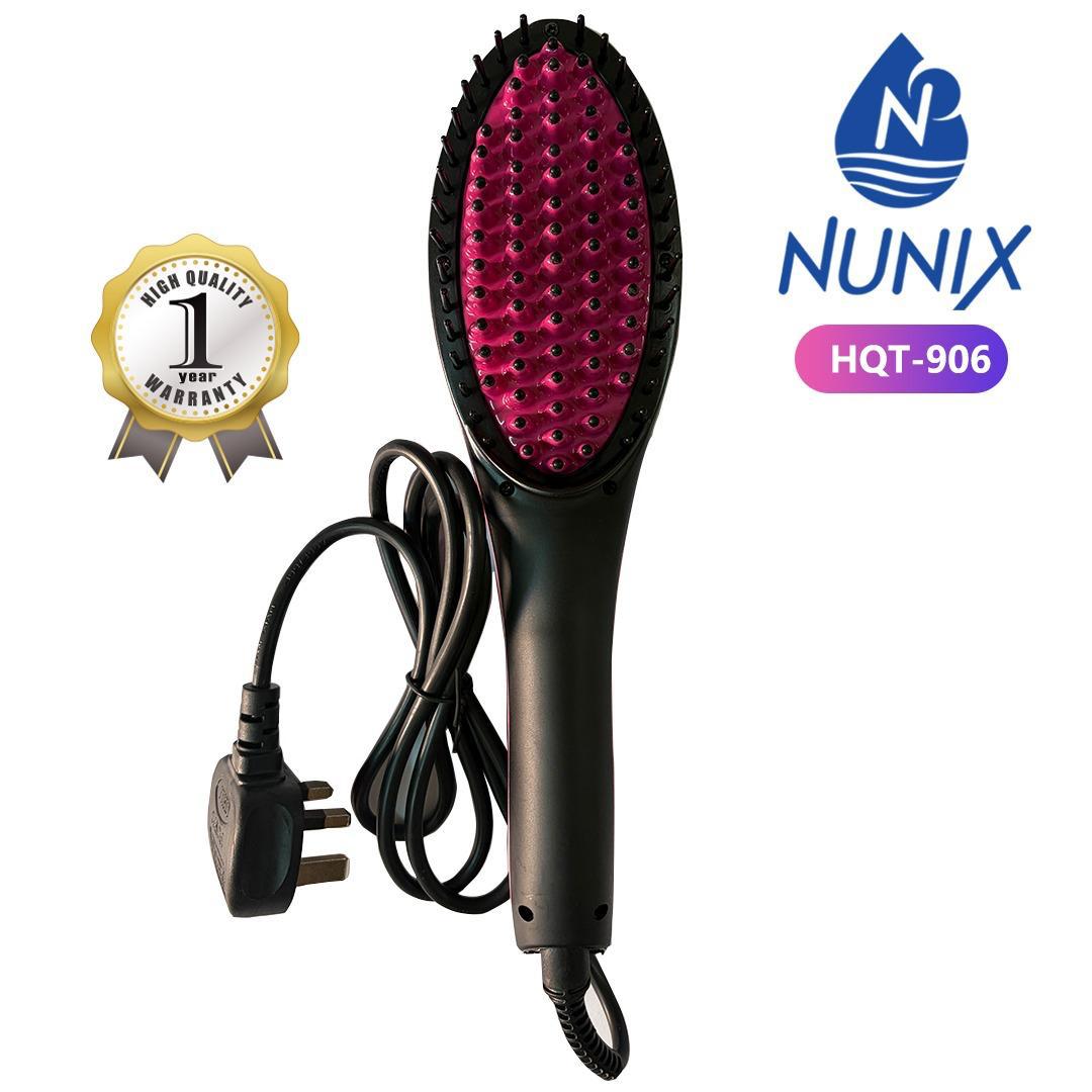 Nunix Hair Straightening Brush Comb  Electric HQT-906B
