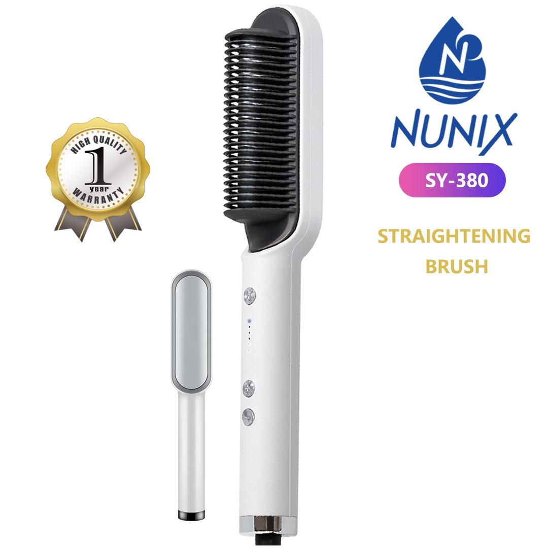 Nunix Hair Straightening Brush Comb  Electric SY-308