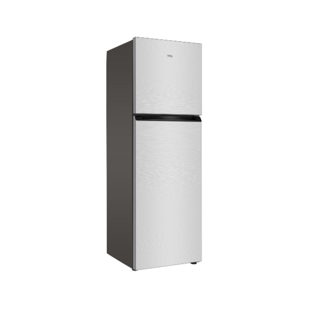 TCL fridge  F270TM 207 Top-Mount Double Door Silver Refrigerator With Free Fridge Gaurd