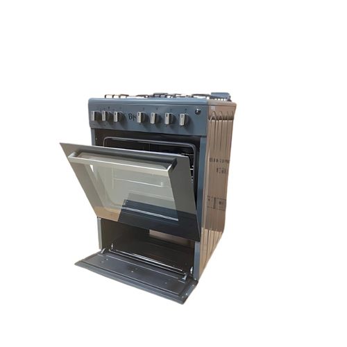 BJS Cooker, Elite 60x60 3+1 Electric/Gas Cooker ,Turbo Fan, CAST pan support - Oven 60L Capacity BJS I-6011T Grey