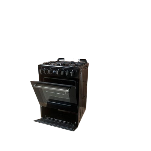 BJS Cooker, Elite 60x60 3+1 Electric/Gas Cooker ,Turbo Fan, CAST pan support - Oven 60L Capacity BJS I-6011T Black