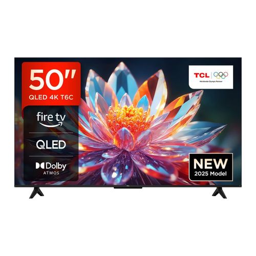 TCL 50 Inch T6C 4K QLED Smart Google TV  Ultra HD, Dolby Vision, HDR10+, Netflix, YouTube, WiFi and  Bluetooth With Free Gifts