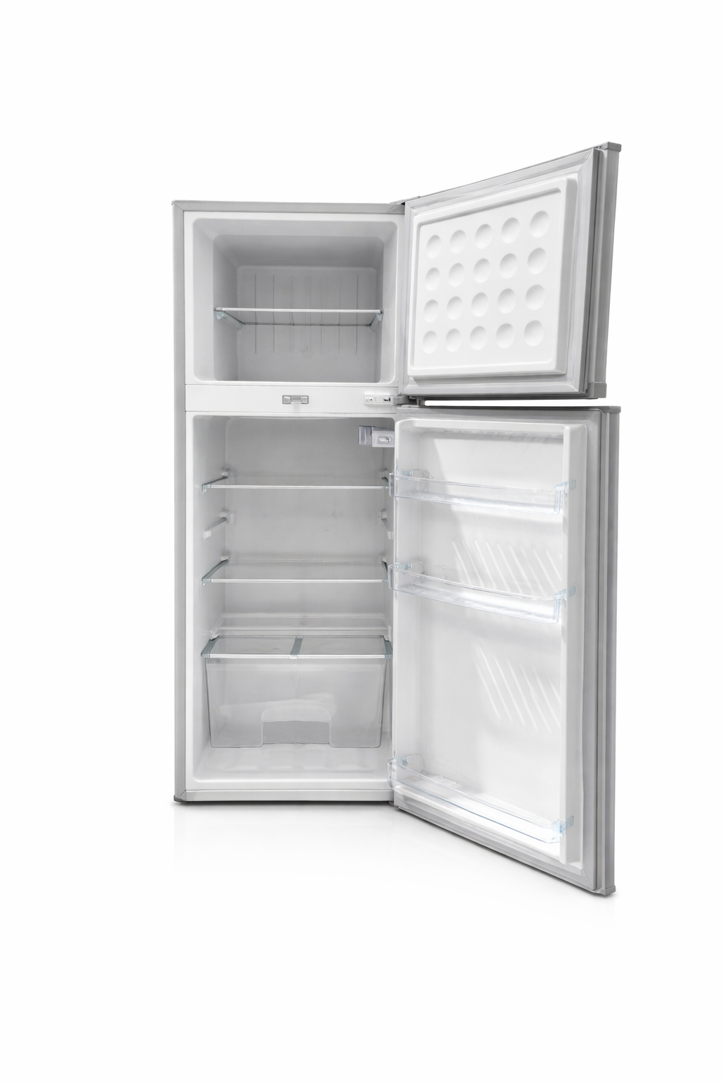 Volsmart Fridge 138L Double Doors Refrigerator VL-BCD138 With FREE GIFTS Silver
