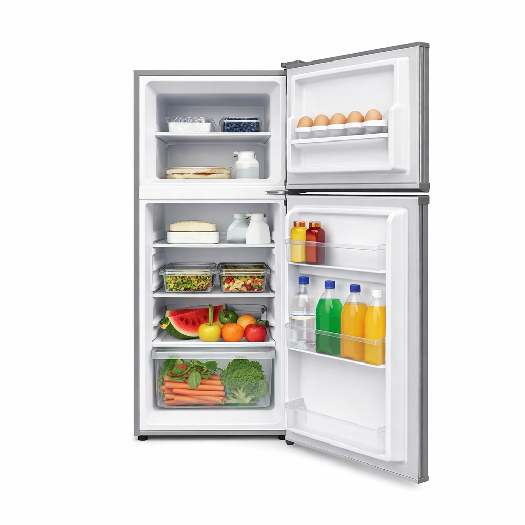 Volsmart Fridge 108L Double Doors  Energy Saving with FREE GIFTS