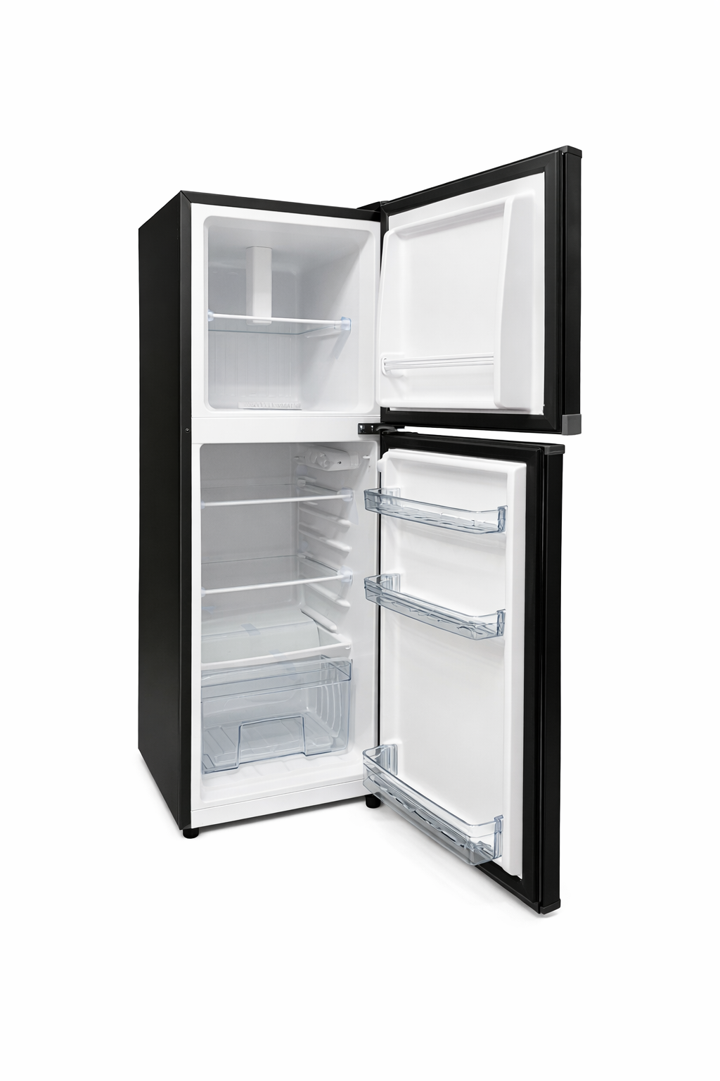 Ecomax Fridge ,double door 138l refrigerator BD-138 Black