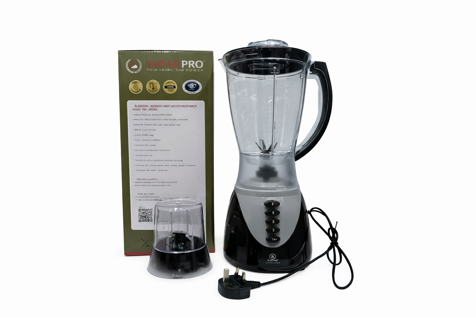 SmartPro Blender 2-in-1 With Grinder 1.5L 500W