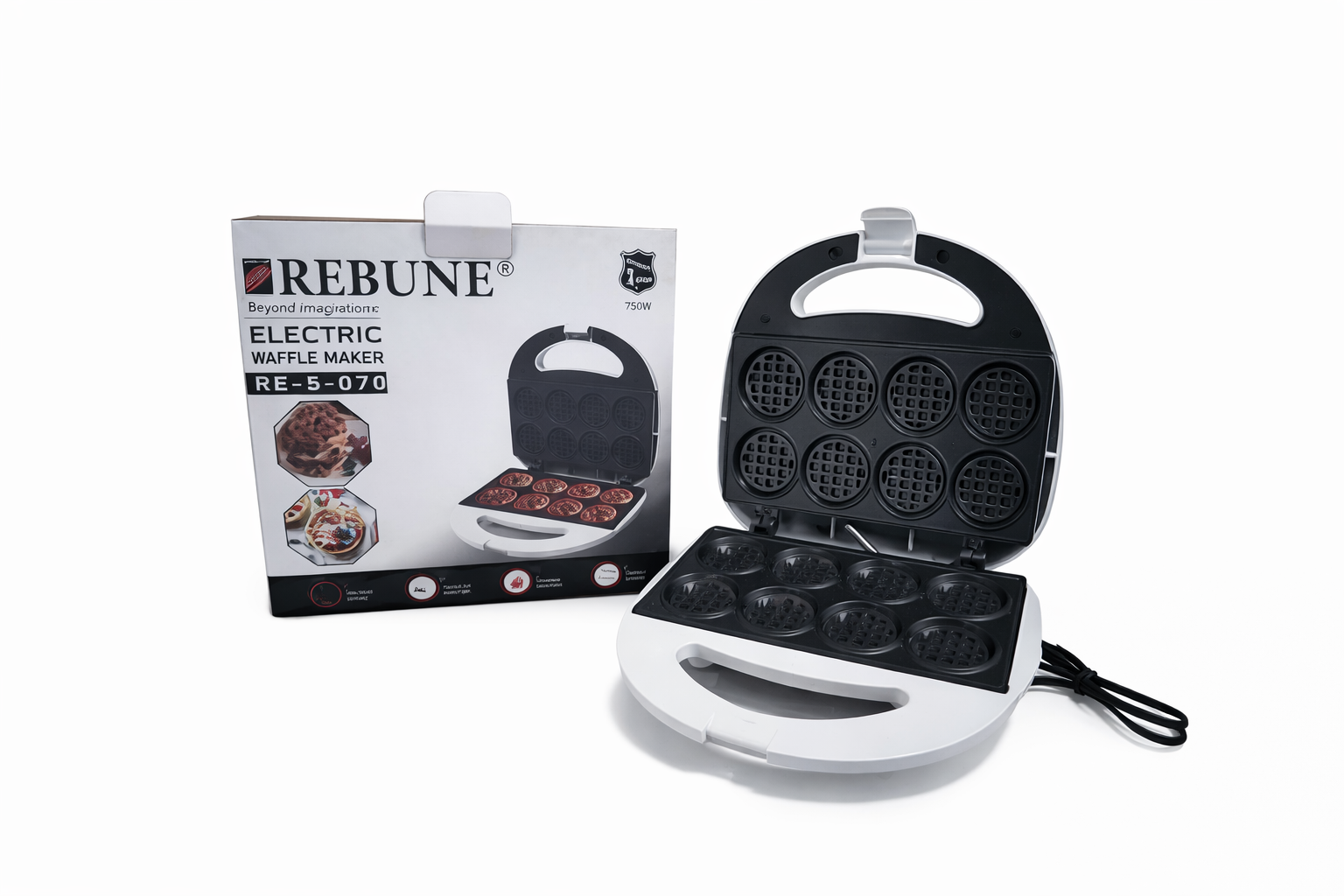 Waffle Maker RE-5-070 Model 1400w,220-240v