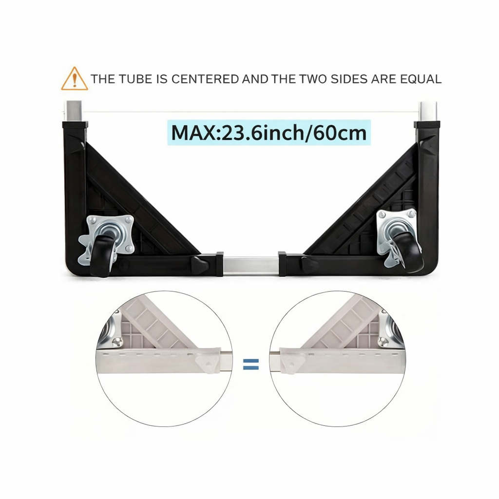 Detachable universal roller refrigerator base bracket, refrigerator handcart bracket, adjustable and extendable storage rack, suitable for home kitchens