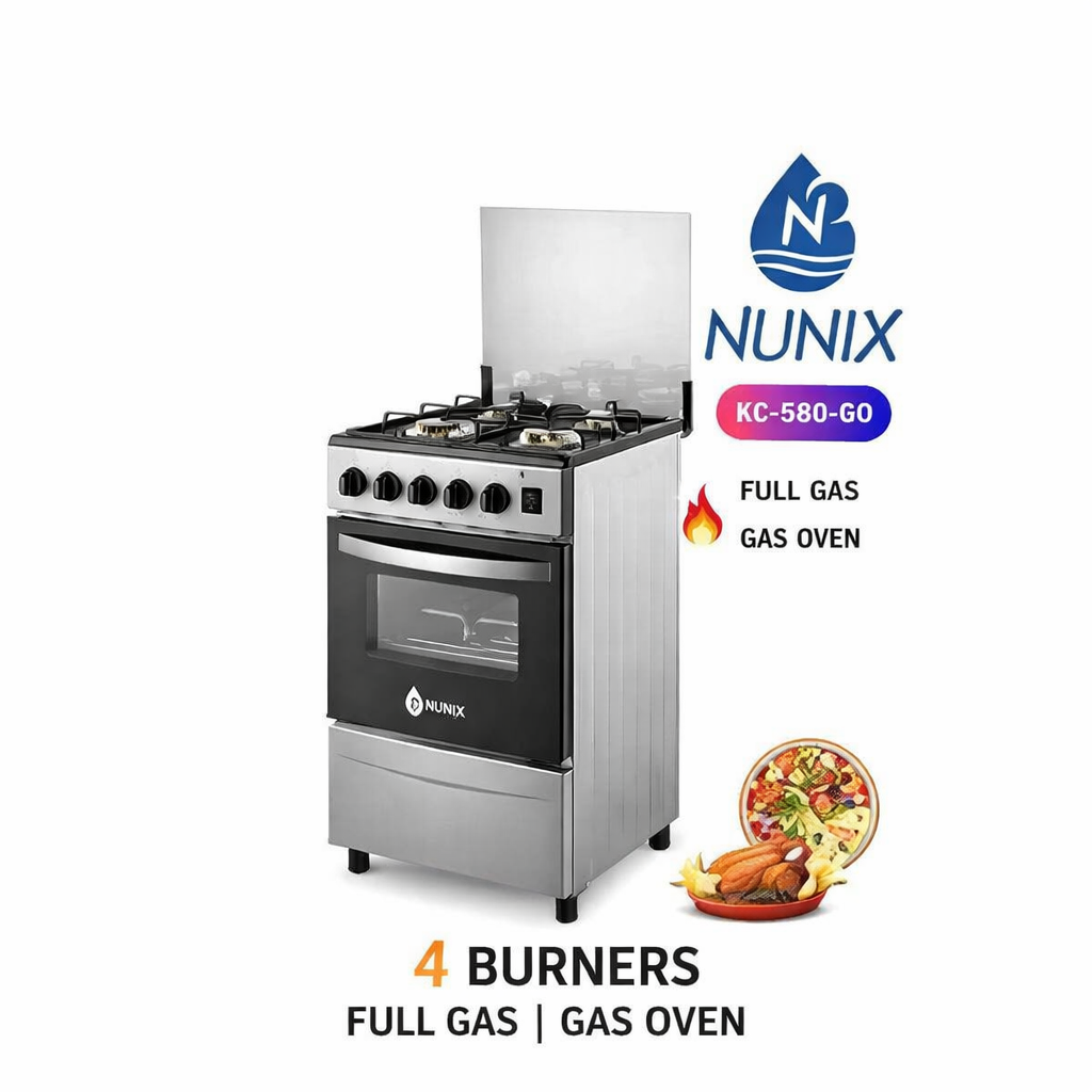 Free Standing 4 Gas Burner With Gas Oven Cooker 50 * 55 * 84cm